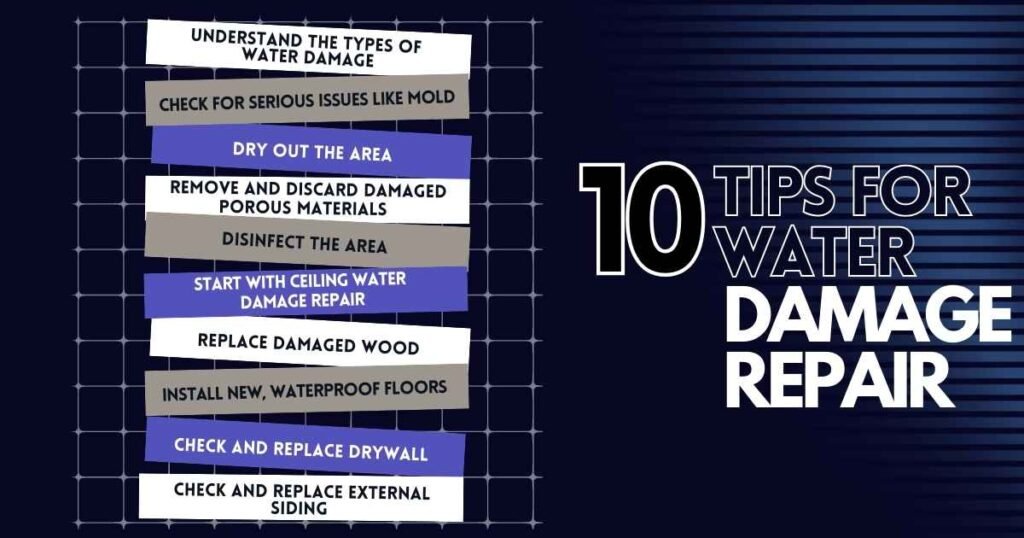 10 Tips for Water Damage Repair