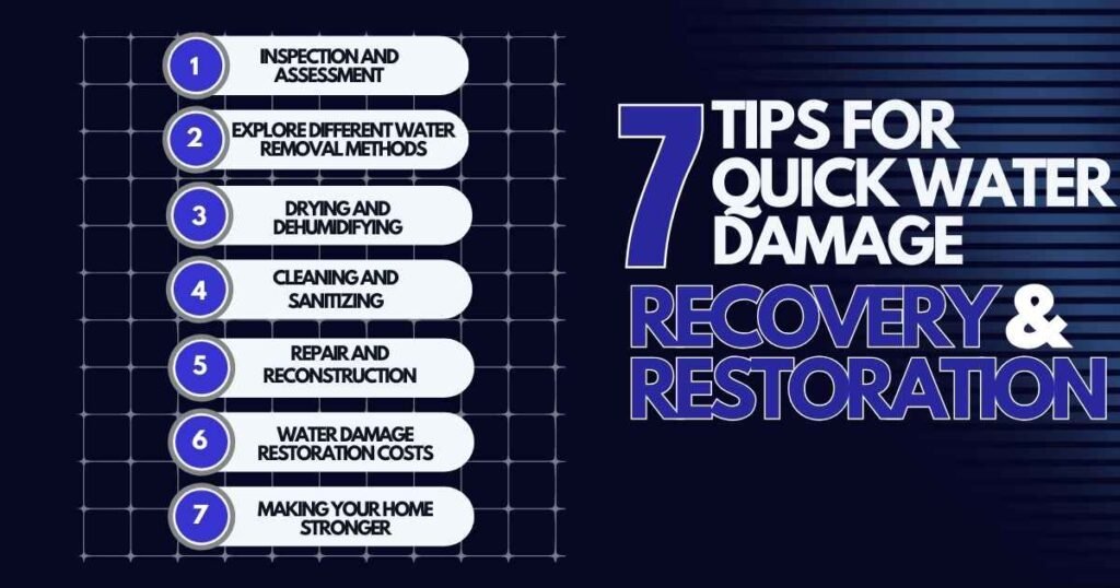 7 Tips for Quick Water Damage Recovery & Restoration + Water Mitigation and Restoration 