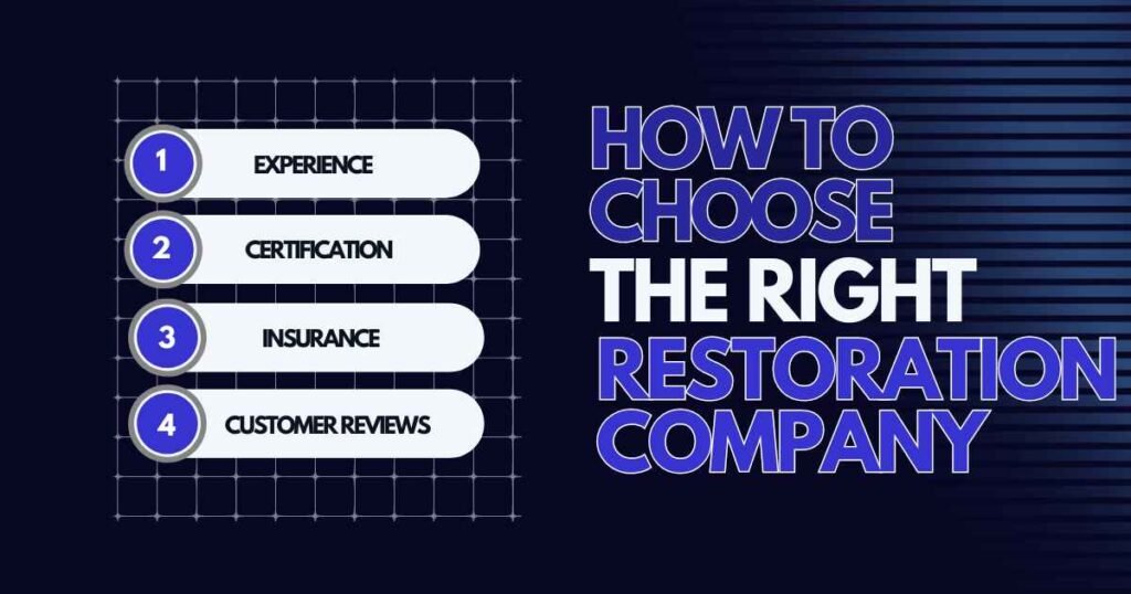 How to Choose the Right Restoration Company