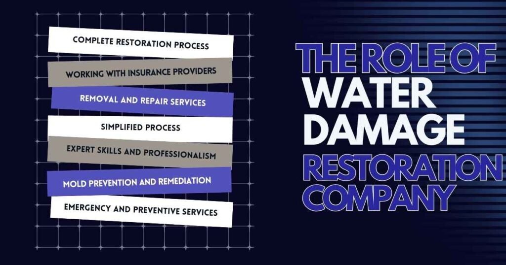 The Role of a Water Damage Restoration Company