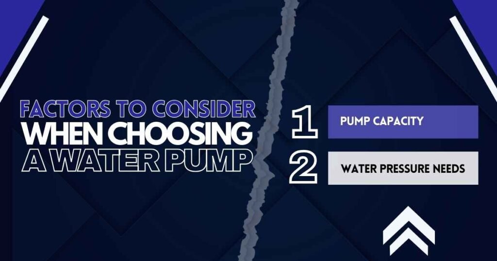 Pump Capacity and Water Pressure Needs