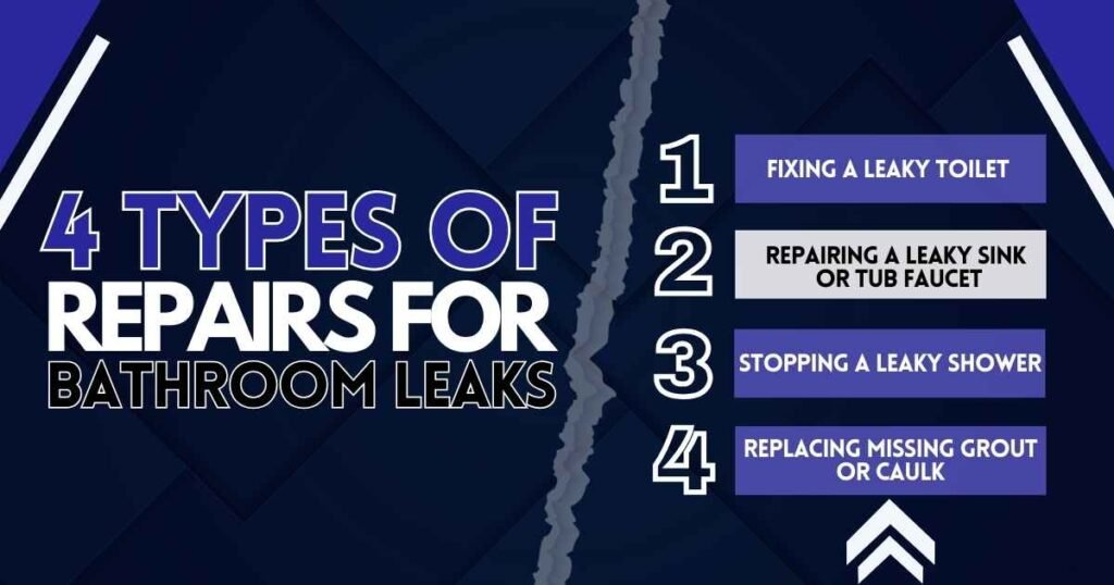 4 Types of Repairs for Bathroom Leaks