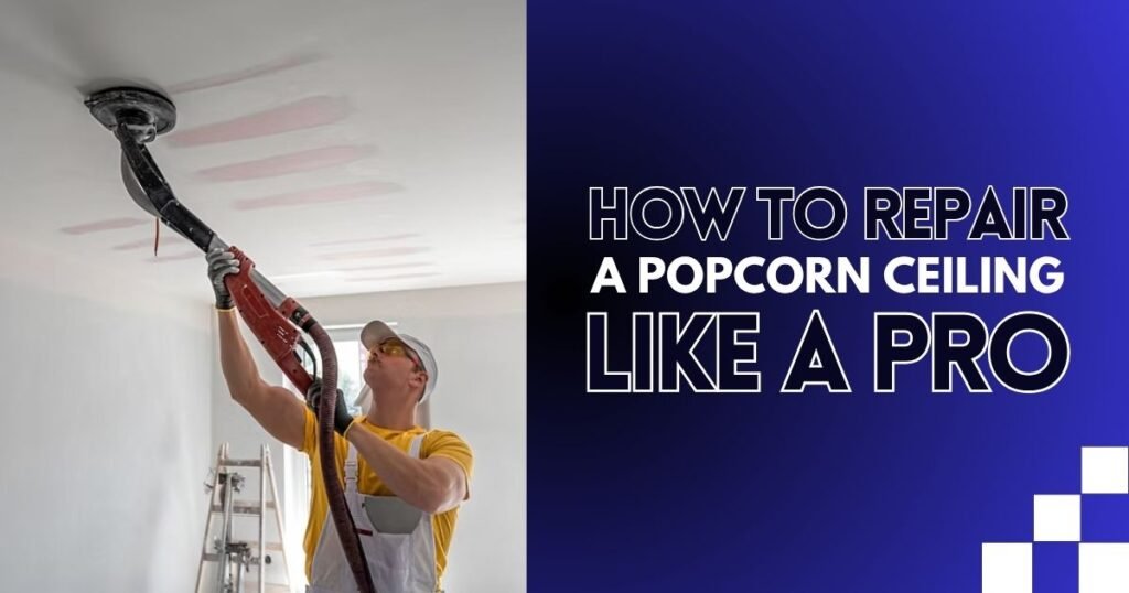 How to Repair a Popcorn Ceiling Like a Pro