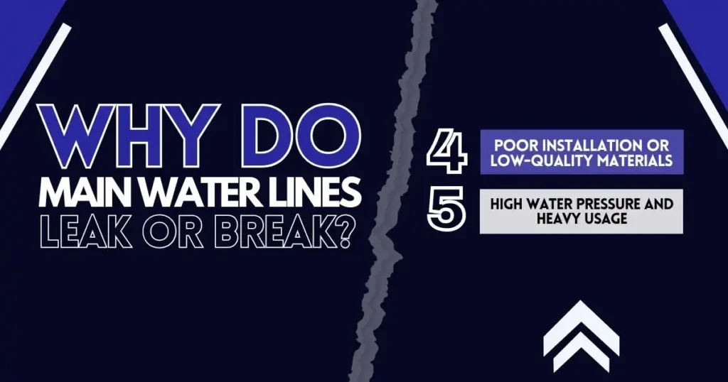 Poor Installation or Low-Quality Materials and High Water Pressure and Heavy Usage
