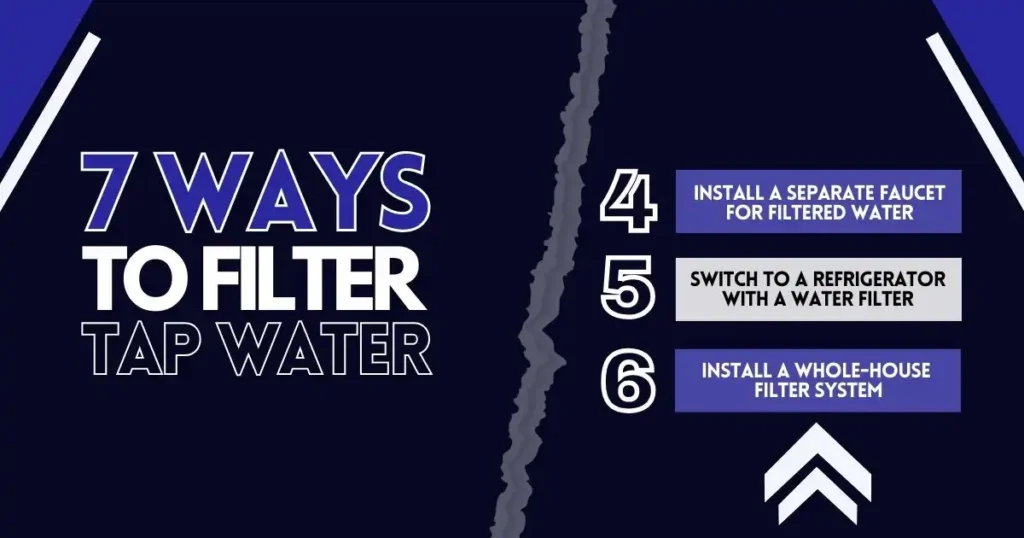 Install a Separate Faucet for Filtered Water, Switch to a Refrigerator with a Water Filter and etc