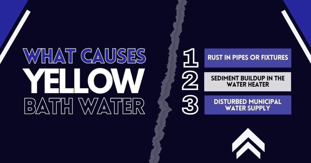 Rust in Pipes or Fixtures, Sediment Buildup in the Water Heater and Disturbed Municipal Water Supply
